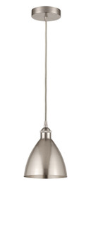 Edison LED Mini Pendant in Brushed Satin Nickel (405|616-1P-SN-MBD-75-SN-LED)