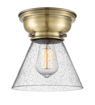 Franklin Restoration One Light Flush Mount in Antique Brass (405|623-1F-AB-G44)