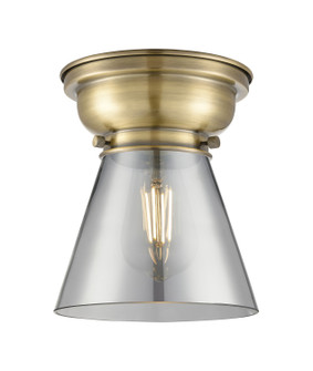 Franklin Restoration One Light Flush Mount in Antique Brass (405|623-1F-AB-G63)