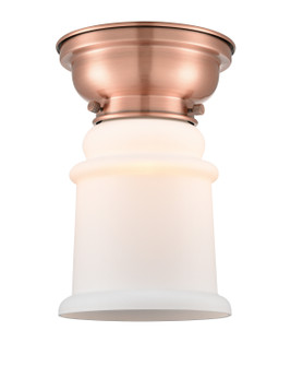 Franklin Restoration LED Flush Mount in Antique Copper (405|623-1F-AC-G181-LED)