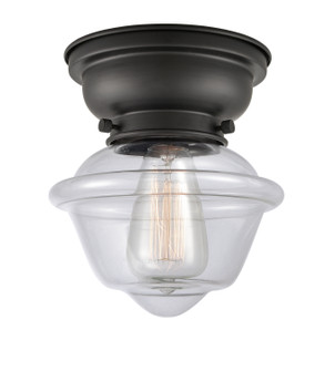 Franklin Restoration One Light Flush Mount in Matte Black (405|623-1F-BK-G532)