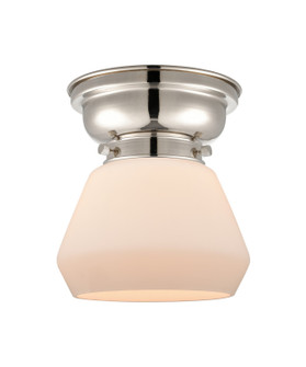 Franklin Restoration One Light Flush Mount in Polished Nickel (405|623-1F-PN-G171)