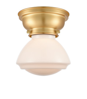 Franklin Restoration One Light Flush Mount in Satin Gold (405|623-1F-SG-G321)