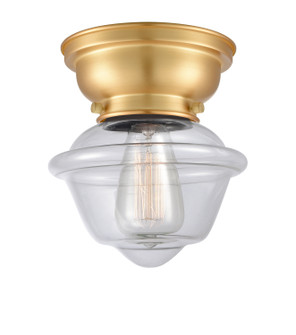 Franklin Restoration One Light Flush Mount in Satin Gold (405|623-1F-SG-G532)