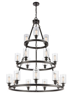 Ballston 18 Light Chandelier in Matte Black (405|82034-BK-G802)