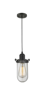 Austere One Light Mini Pendant in Oil Rubbed Bronze (405|900-1P-OB-CE231-OB-CL)