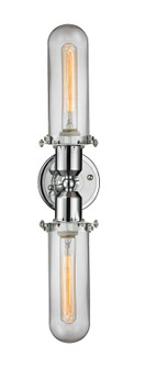 Austere LED Bath Vanity in Polished Chrome (405|900-2W-PC-CE228-PC-CL-LED)