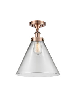Ballston Urban One Light Semi-Flush Mount in Antique Copper (405|916-1C-AC-G42-L)