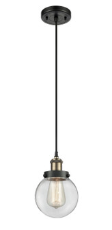 Ballston Urban One Light Mini Pendant in Black Antique Brass (405|916-1P-BAB-G202-6)