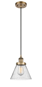 Ballston Urban LED Mini Pendant in Brushed Brass (405|916-1P-BB-G44-LED)