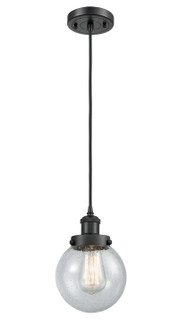 Ballston Urban LED Mini Pendant in Matte Black (405|916-1P-BK-G204-6-LED)