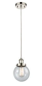 Ballston Urban LED Mini Pendant in Polished Nickel (405|916-1P-PN-G204-6-LED)