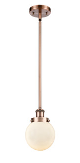 Ballston Urban LED Mini Pendant in Antique Copper (405|916-1S-AC-G201-6-LED)