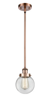 Ballston Urban LED Mini Pendant in Antique Copper (405|916-1S-AC-G202-6-LED)