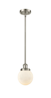 Ballston Urban One Light Mini Pendant in Brushed Satin Nickel (405|916-1S-SN-G201-6)