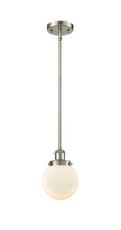 Ballston Urban LED Mini Pendant in Brushed Satin Nickel (405|916-1S-SN-G201-6-LED)
