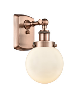 Ballston Urban One Light Wall Sconce in Antique Copper (405|916-1W-AC-G201-6)