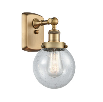 Ballston Urban One Light Wall Sconce in Brushed Brass (405|916-1W-BB-G204-6)