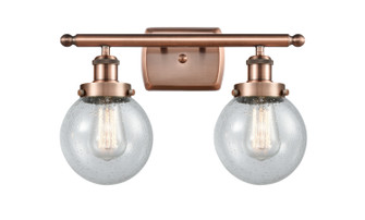 Ballston Urban Two Light Bath Vanity in Antique Copper (405|916-2W-AC-G204-6)