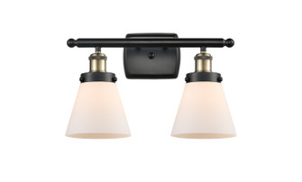 Ballston Urban Two Light Bath Vanity in Black Antique Brass (405|916-2W-BAB-G61)