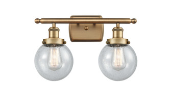 Ballston Urban LED Bath Vanity in Brushed Brass (405|916-2W-BB-G204-6-LED)