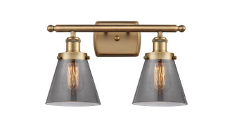 Ballston Urban Two Light Bath Vanity in Brushed Brass (405|916-2W-BB-G63)