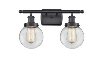 Ballston Urban LED Bath Vanity in Matte Black (405|916-2W-BK-G202-6-LED)
