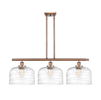 Ballston Urban Three Light Island Pendant in Antique Copper (405|916-3I-AC-G713-L)