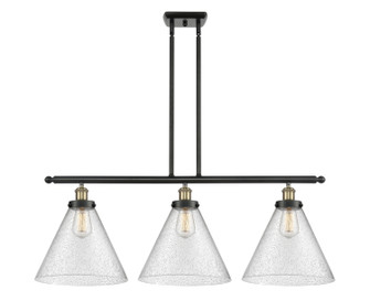 Ballston Urban Three Light Island Pendant in Black Antique Brass (405|916-3I-BAB-G44-L)