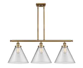 Ballston Urban LED Island Pendant in Brushed Brass (405|916-3I-BB-G42-L-LED)
