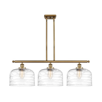 Ballston Urban Three Light Island Pendant in Brushed Brass (405|916-3I-BB-G713-L)