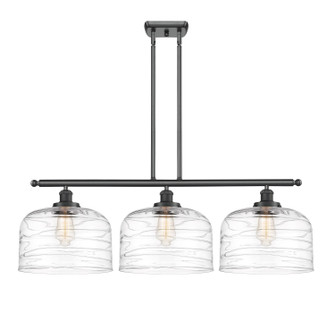 Ballston Urban Three Light Island Pendant in Matte Black (405|916-3I-BK-G713-L)