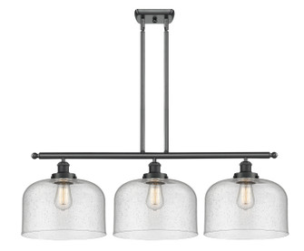 Ballston Urban Three Light Island Pendant in Matte Black (405|916-3I-BK-G74-L)