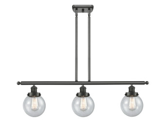 Ballston Urban Three Light Island Pendant in Oil Rubbed Bronze (405|916-3I-OB-G204-6)