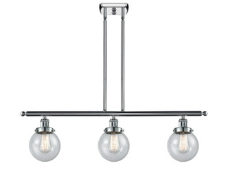 Ballston Urban Three Light Island Pendant in Polished Chrome (405|916-3I-PC-G204-6)