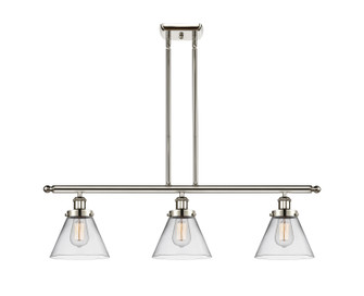 Ballston Urban Three Light Island Pendant in Polished Nickel (405|916-3I-PN-G42)