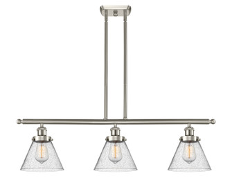 Ballston Urban Three Light Island Pendant in Brushed Satin Nickel (405|916-3I-SN-G44)