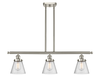 Ballston Urban Three Light Island Pendant in Brushed Satin Nickel (405|916-3I-SN-G64)
