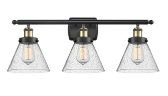 Ballston Urban LED Bath Vanity in Black Antique Brass (405|916-3W-BAB-G44-LED)
