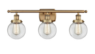 Ballston Urban Three Light Bath Vanity in Brushed Brass (405|916-3W-BB-G202-6)