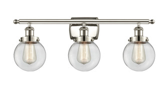 Ballston Urban LED Bath Vanity in Polished Nickel (405|916-3W-PN-G202-6-LED)