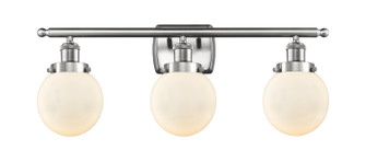 Ballston Urban Three Light Bath Vanity in Brushed Satin Nickel (405|916-3W-SN-G201-6)