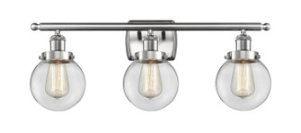 Ballston Urban Three Light Bath Vanity in Brushed Satin Nickel (405|916-3W-SN-G202-6)