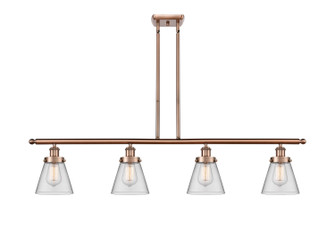 Ballston Urban Four Light Island Pendant in Antique Copper (405|916-4I-AC-G62)