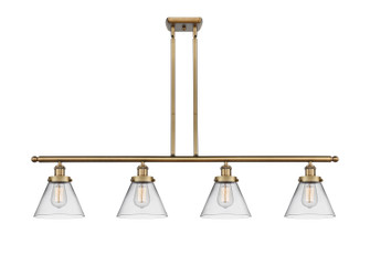 Ballston Urban Four Light Island Pendant in Brushed Brass (405|916-4I-BB-G42)
