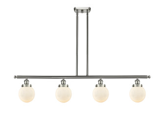 Ballston Urban LED Island Pendant in Brushed Satin Nickel (405|916-4I-SN-G201-6-LED)