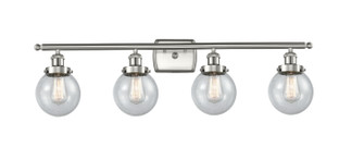 Ballston Urban Four Light Bath Vanity in Brushed Satin Nickel (405|916-4W-SN-G204-6)