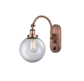 Franklin Restoration One Light Wall Sconce in Antique Copper (405|918-1W-AC-G202-8)