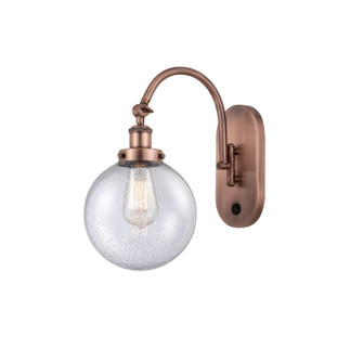 Franklin Restoration LED Wall Sconce in Antique Copper (405|918-1W-AC-G204-8-LED)