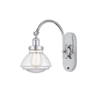 Franklin Restoration One Light Wall Sconce in Polished Chrome (405|918-1W-PC-G322)